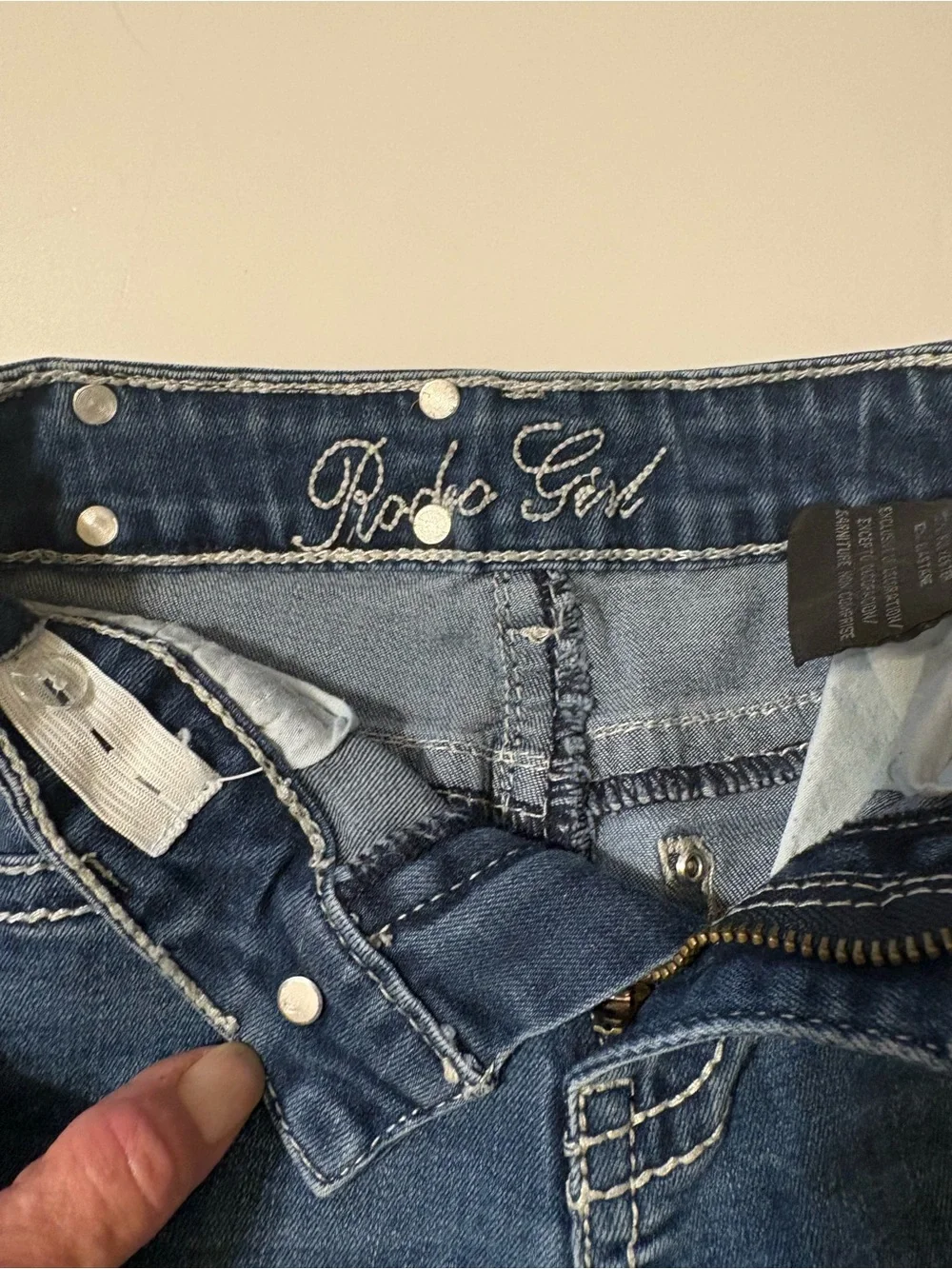 Girls' Rodeo Girl Blue Straight-Leg Jeans